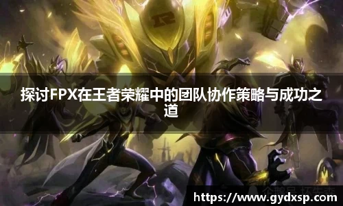 探讨FPX在王者荣耀中的团队协作策略与成功之道